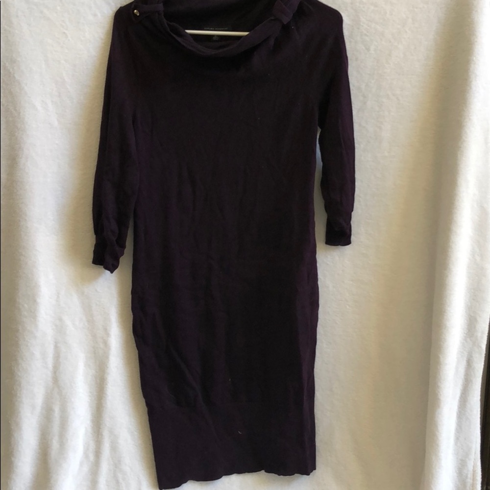 Banana Republic purple sweater dress